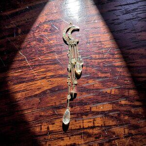 CRYSTAL BARRETTE HAIR CLIP ~LONG